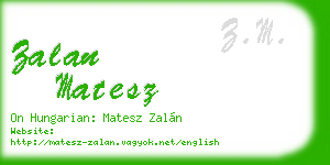 zalan matesz business card